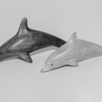 Houten dolfijntjes